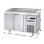 Meuble à pizza dessus granit 2 portes | MR60150P | CORECO