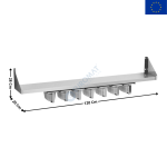 Étagère murale spéciale bacs à épices 1200x200 - 7 x GN1/9 | PNK12297 | REDFOX