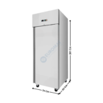 Armoire négative 610 L. - 1 porte pleine GN2/1 - Série Economique | THL650BTEC | SKYRAINBOW