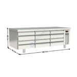 Soubassement positive 160cm - GN1/1 | MFB160CC | CORECO