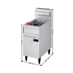 Friteuse 1 x 23 Litres gaz Haut Rendement - PREMIUM | FGHR23N | DIAMOND