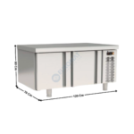 Soubassement positive 120cm - 2 portes GN1/1 | MFB120 | CORECO