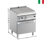 Plaque coup de feu Gaz sur four statique DOMINA 700 MAX | TPG77FG | MBM ITALY