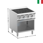 Plaque 4 zones à induction DOMINA 700 MAX | IN77A | MBM ITALY