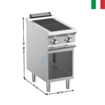 Plaque 2 zones Intégrées DOMINA 700 MAX | PQR74A | MBM ITALY