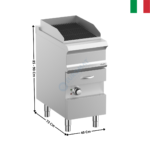 Grill à eau 1 zone ELEC DOMINA 700 MAX | WGE74A | MBM ITALY