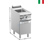 Cuiseur à pâtes 26 Litres gaz DOMINA 700 MAX | CPG74A | MBM ITALY