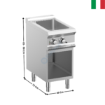 Bain-marie 1 x GN1/1 électrique DOMINA 700 MAX | BME74A | MBM ITALY