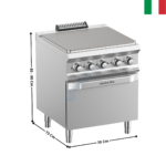 Plaque coup de feu ELEC sur four statique DOMINA 700 MAX | TPE77FE | MBM ITALY