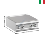 Plaque coup de feu ELEC à poser DOMINA 700 MAX | TPE77T | MBM ITALY