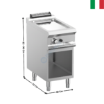 Plaque 1 zone chromée gaz DOMINA 700 MAX | FTBG74ALC | MBM ITALY