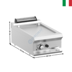 Plaque 1 zone acier gaz à poser DOMINA 700 MAX | FTBG74TL | MBM ITALY