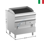 Grill à eau 2 zones ELEC DOMINA 700 MAX | WGE78A | MBM ITALY