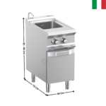 Cuiseur à pâtes 26 Litres électrique DOMINA 700 MAX | CPE74A | MBM ITALY