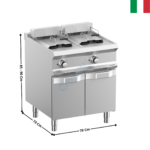 Friteuse 2 x 12 Litres élec DOMINA 700 MAX | FRBE77A | MBM ITALY