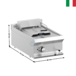 Friteuse 1 x 12 Litres élec à poser DOMINA 700 MAX | FRBE74T | MBM ITALY