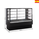 Vitrine réfrigérée 130cm - Capacité 322L. / Série VV-R | VV613RG | DOCRILUC