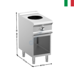 Wok à induction sur baie DOMINA 700 MAX | INW74A | MBM ITALY