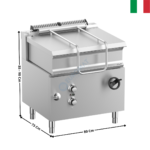 Sauteuse basculante 50 L. électrique DOMINA 700 MAX | BRE78A | MBM ITALY
