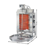 Machine à Kebab 2 Zones - Version HP Electrique - Premium Series | E1S | POTIS