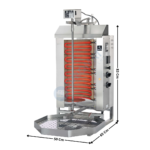 Machine à Kebab 2 Zones - Version HP Electrique - Premium Series | E2S | POTIS
