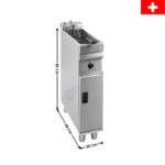 Friteuse électrique 7/8 L. sur coffre - Premium | EVO200 | VALENTINE