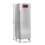 Armoire positive GN2/1 700L. - 1 porte pleine | ID70R6C | DIAMOND
