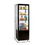 Vitrine à dessert 235L réfrigérée panoramique | CVR235LN | CASSELIN