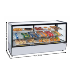 Vitrine à dessert 200L réfrigérée panoramique | CVRE200L | CASSELIN