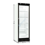 Armoire vitrée 382L. Blanc - Positive | 74640095 | COMBISTEEL