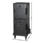 Conteneur isotherme avec socle de transport | 74550050 | COMBISTEEL
