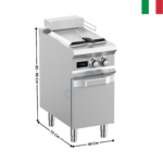 Friteuse 1 x 12 Litres H.P. élec & digital DOMINA 700 MAX | FRBE74AHP | MBM ITALY