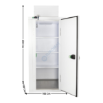 Armoire / Mini Chambre froide positive 1305L. - 1 porte pleine - Démontable | 74890300 | COMBISTEEL