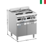 Friteuse 2 x 12 Litres élec & digital DOMINA 700 MAX | FRBE77AD | MBM ITALY