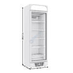 Congélateur vitrée 1 porte battante - 382L. | 74640055 | COMBISTEEL