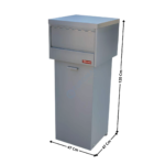 Poubelle snack self-service inox 80L TOP | PCRSK | DIAMOND