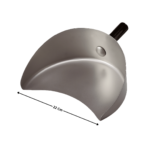 Pelle en inox pour Machine à Kebab 22cm - T1 | PDPT0191 | POTIS