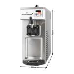 Machine à Glace Soft et Frozen Yogurt - 1 Parfum - Version de Table | 6210C | SPACEMAN
