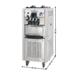 Machine à Glace Soft et Frozen Yogurt - 2 Parfums - Version Monobloc | 6240 | SPACEMAN