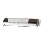 Vitrine spécial Tapas - 6 x GN1/3 H. 40mm | BCC6 | CORECO