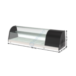 Vitrine spécial Tapas - 6 x GN1/3 H. 40mm | BCCD6 | CORECO
