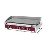 Plaque 3 Zones Acier 82cm - ECO Line | PLANCHA3N | DIAMOND