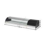 Vitrine spécial Sushi - 6 x GN1/3 H. 40mm | BCCS6 | CORECO