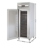 Armoire négative 400x600 645L. - 1 porte pleine | APC750 | CORECO