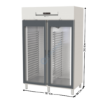 Armoire positive 400x600 1404L. - 2 portes vitrées | APRV1002 | CORECO