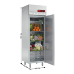 Armoire positive 400L. - 1 porte pleine | ID40R6 | DIAMOND