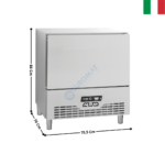 Cellule de refroidissement & congélation - 5 x GN1/1 - EURONORM | A5A12 | MBM ITALY