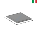Plaque lisse à poser sur feu vif | AC-A777103 | MBM ITALY
