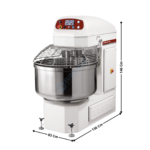 Pétrin à Spirale 200 L. "Automatique" - Cuve fixe & Tête Fixe | PSB132MI2V | DIAMOND