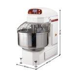 Pétrin à Spirale 290 L. "Automatique" - Cuve fixe & Tête Fixe | PSB202MI2V | DIAMOND